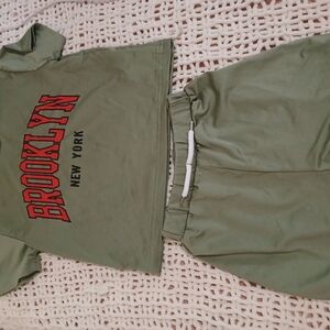 SHEIN Olive Green Apparel